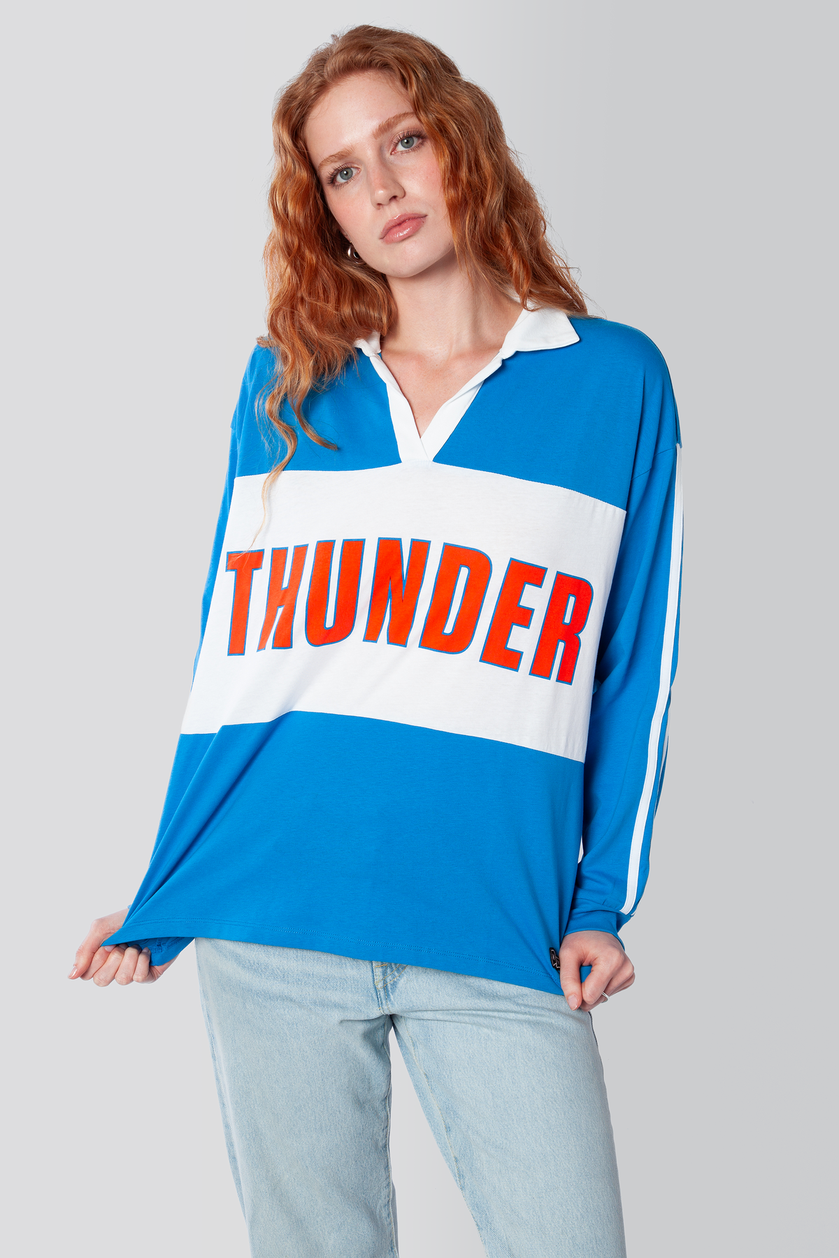Oklahoma City Thunder Contrast Oversized Polo