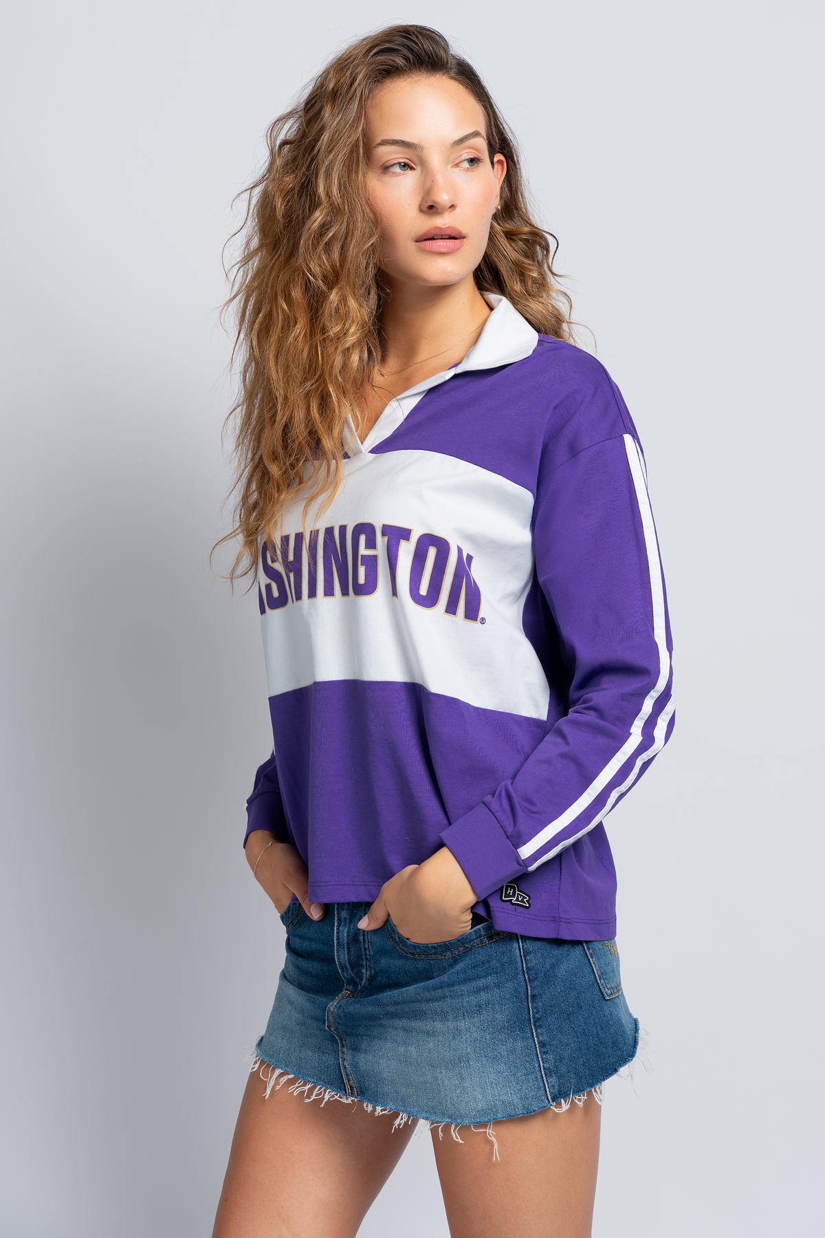 University of Washington Contrast Oversized Polo