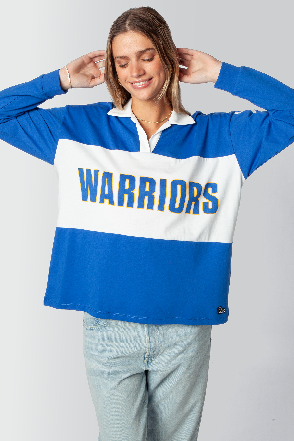 Golden State Warriors Contrast Oversized Polo