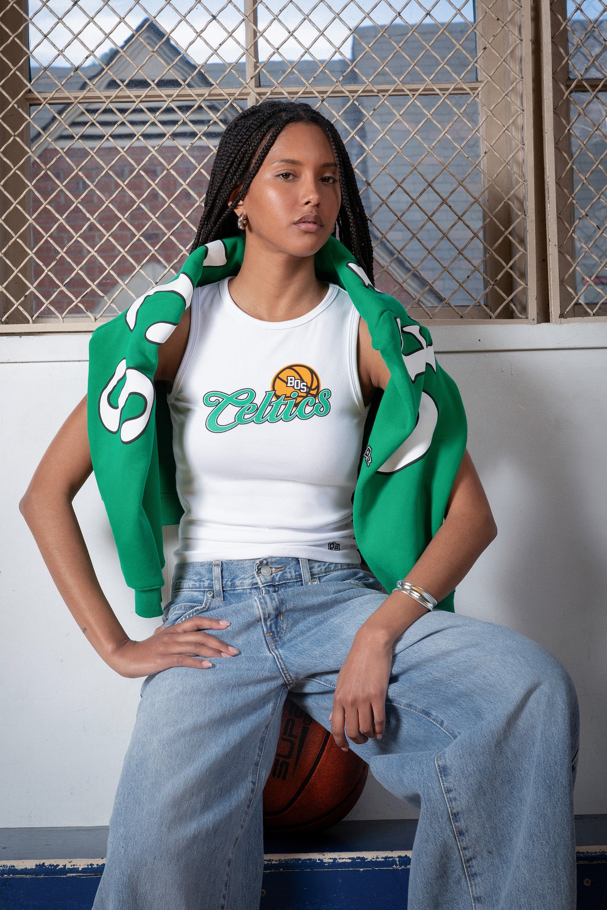 Boston Celtics Oversized Crewneck