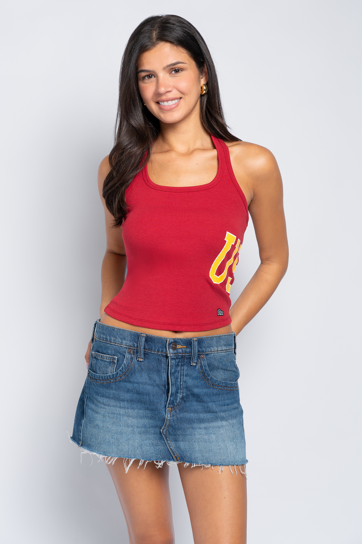 USC Rib Halter Top