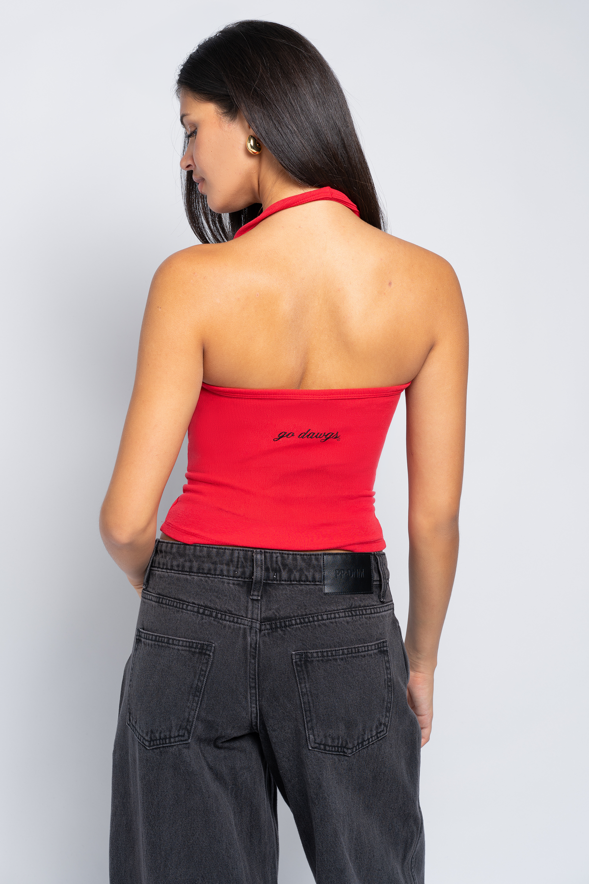 University of Georgia Rib Halter Top
