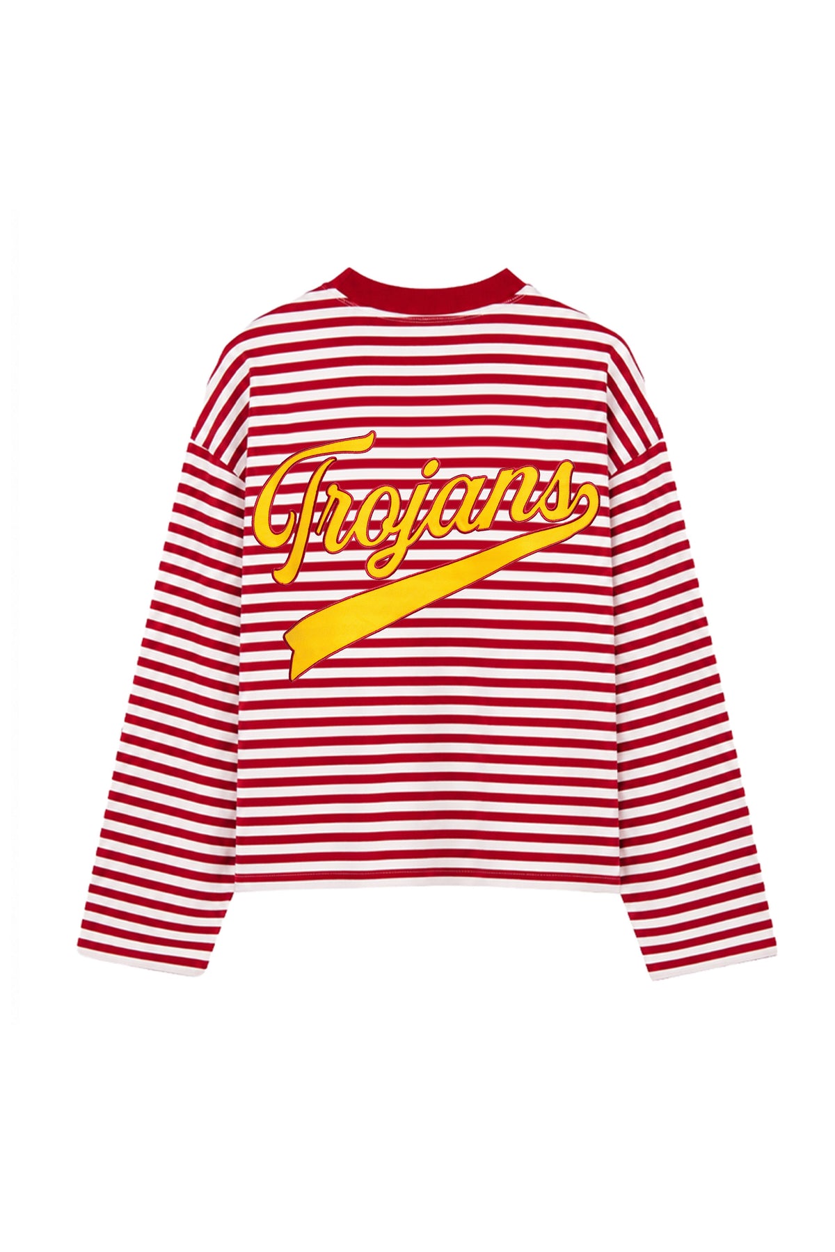 USC Striped Long Sleeve Top