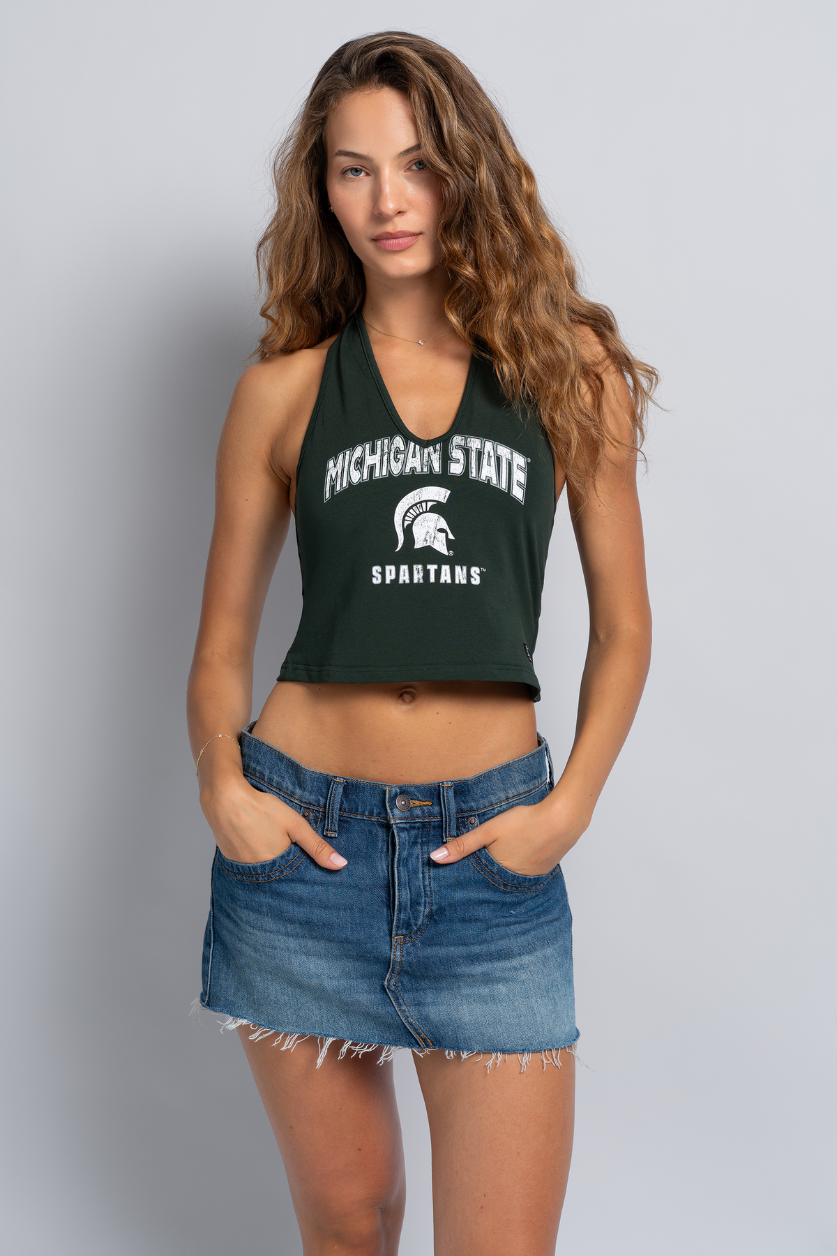 Michigan State Cheer Halter