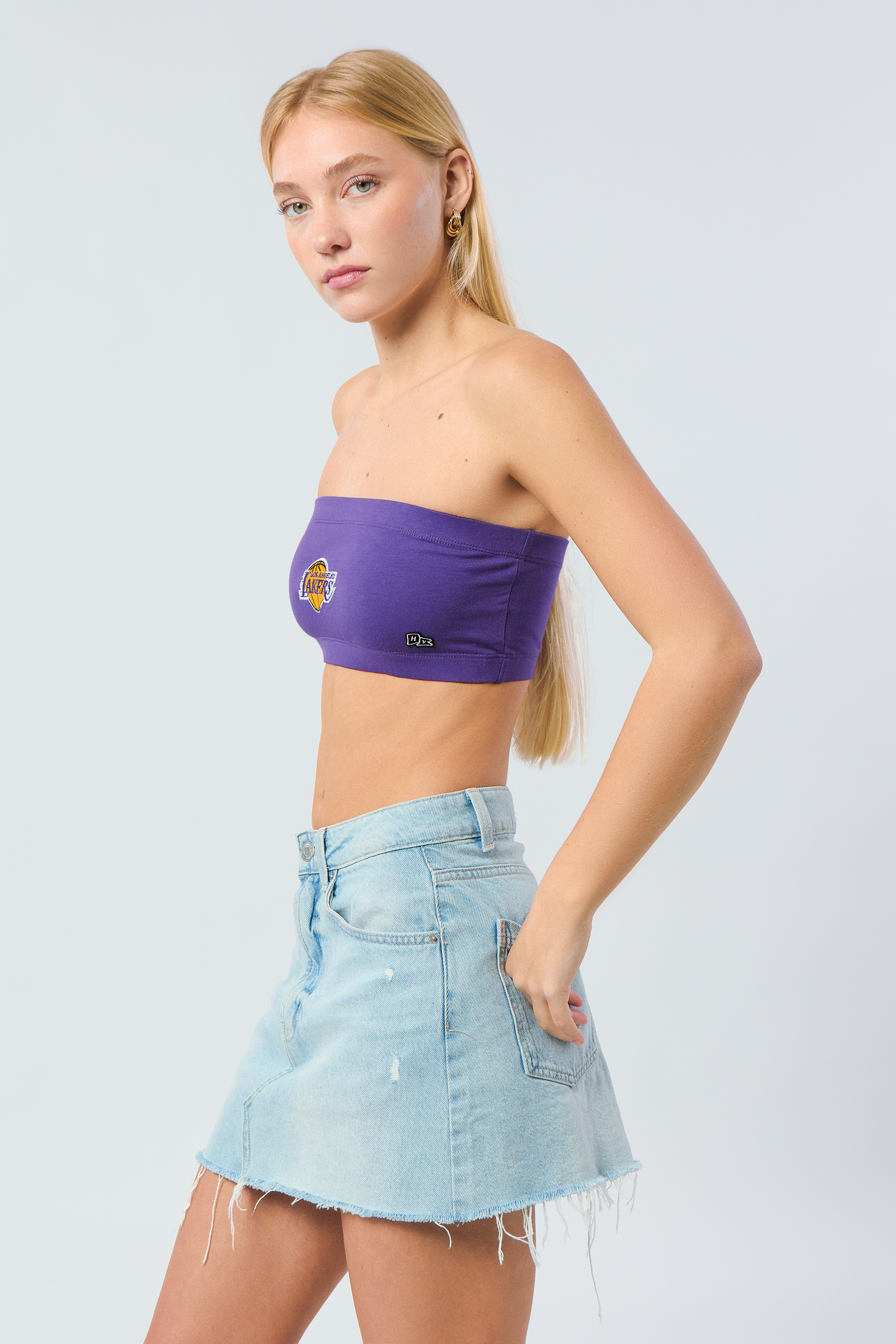 【VIKTOR & ROLF】BANDEAU BOW TOP\tET038 LAVENDER トップス Los Angeles Lakers Bandeau Top