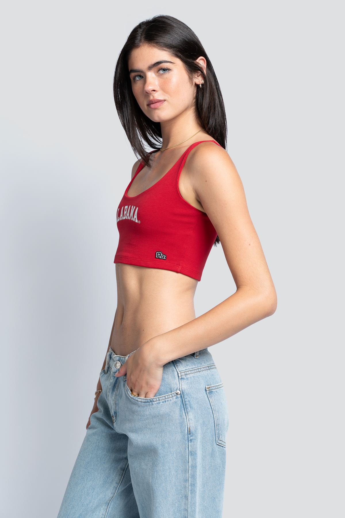 University of Alabama Scoop Neck Crop Top