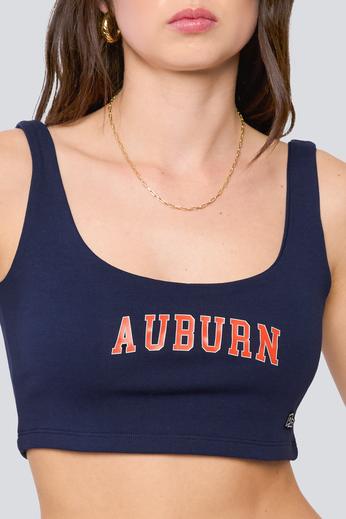 Auburn University Scoop Neck Crop Top