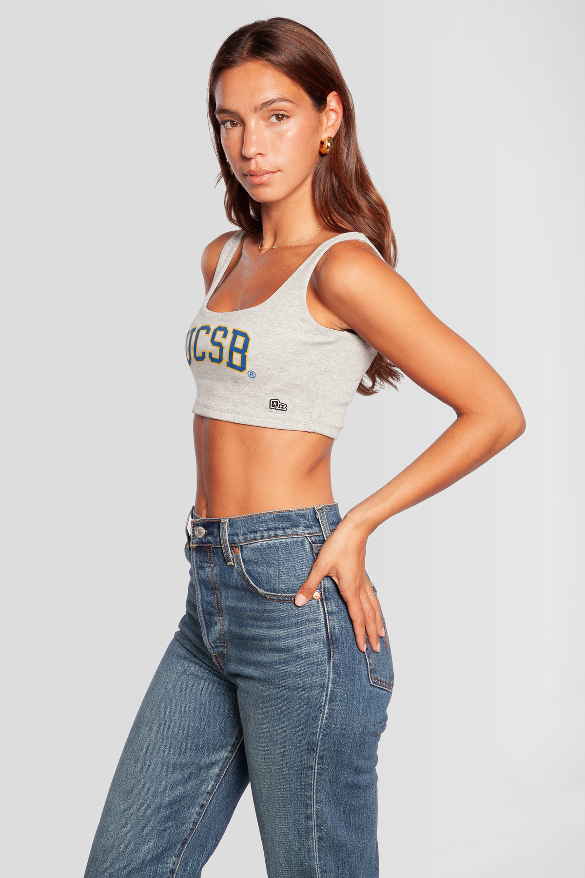 UCSB Scoop Neck Crop Top