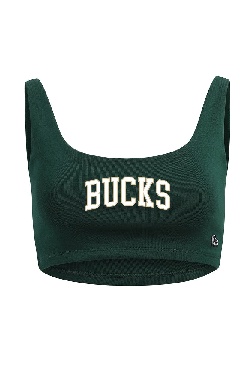 Milwaukee Bucks Scoop Neck Crop Top