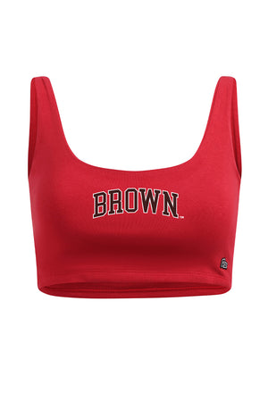 Brown University Scoop Neck Crop Top
