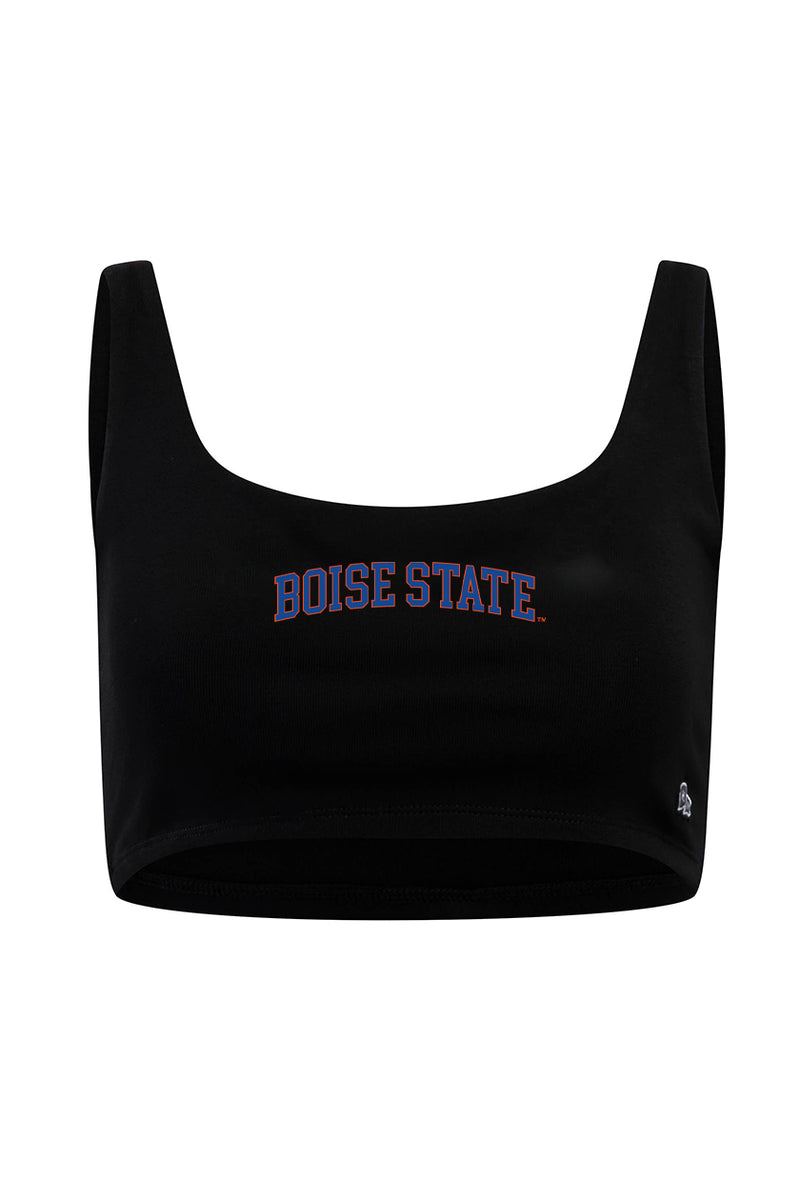Boise State Scoop Neck Crop Top