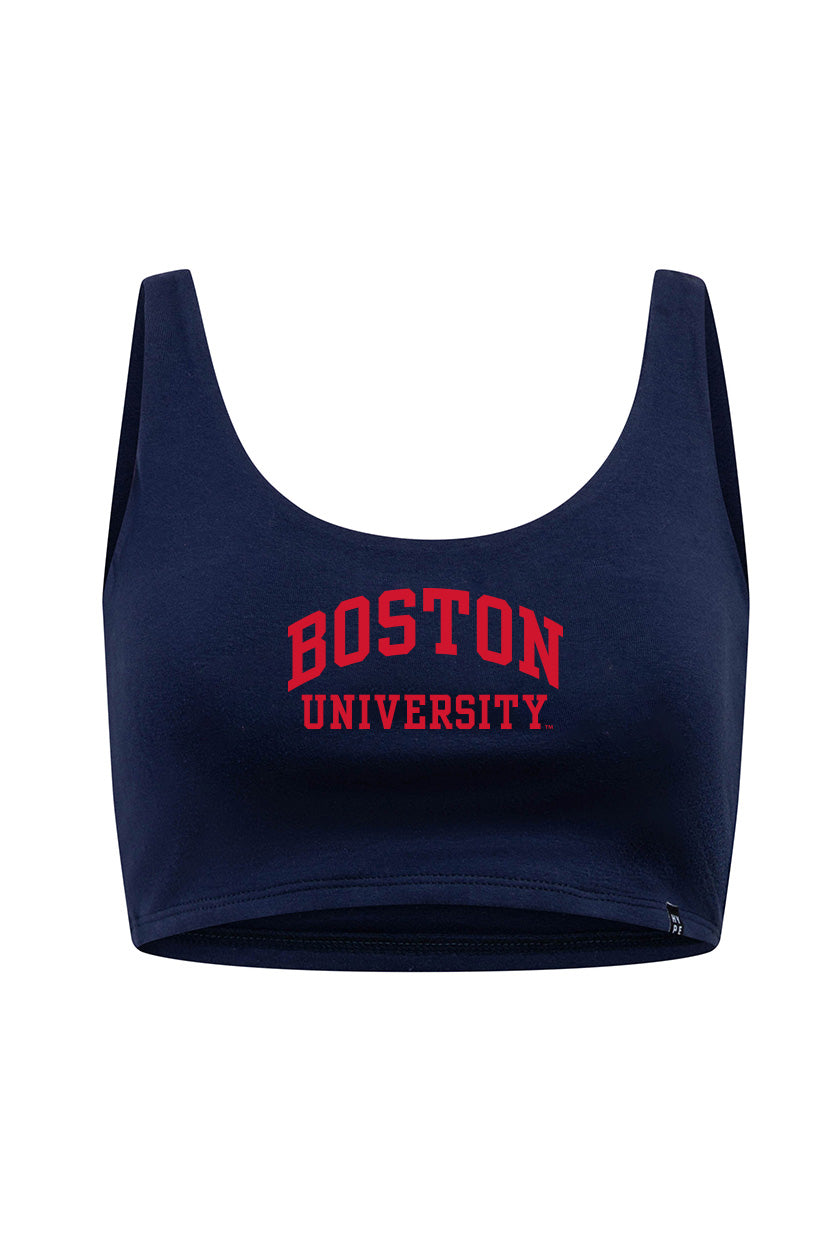 Boston University Scoop Neck Crop Top