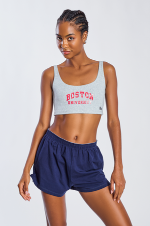 Boston University Scoop Neck Crop Top