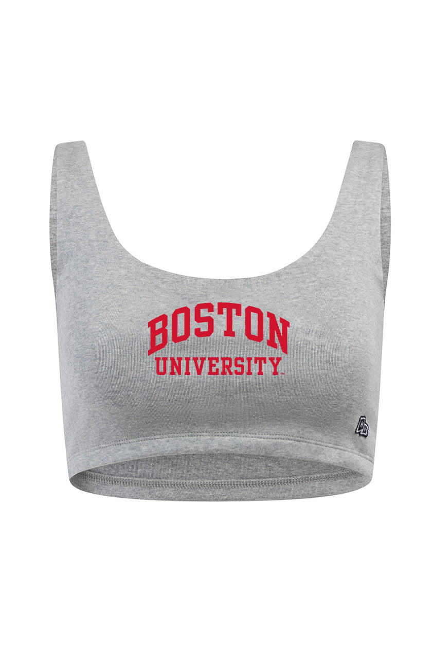Boston University Scoop Neck Crop Top