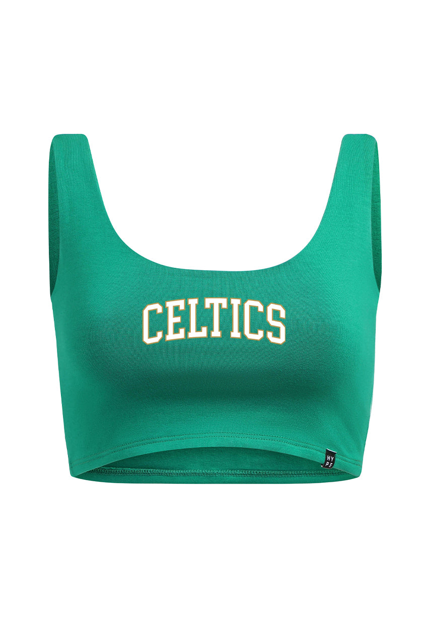 Boston Celtics Scoop Neck Crop Top