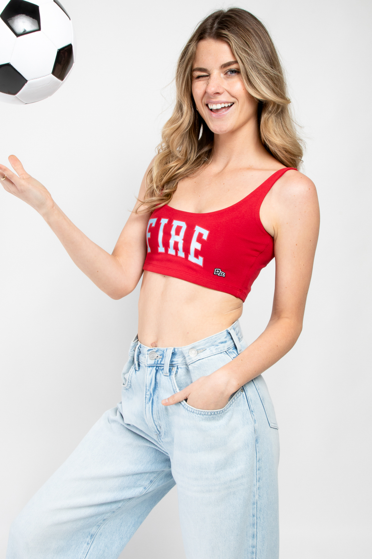 Chicago Fire FC Scoop Neck Crop Top