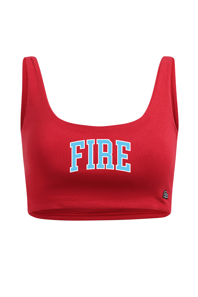 Chicago Fire FC Scoop Neck Crop Top