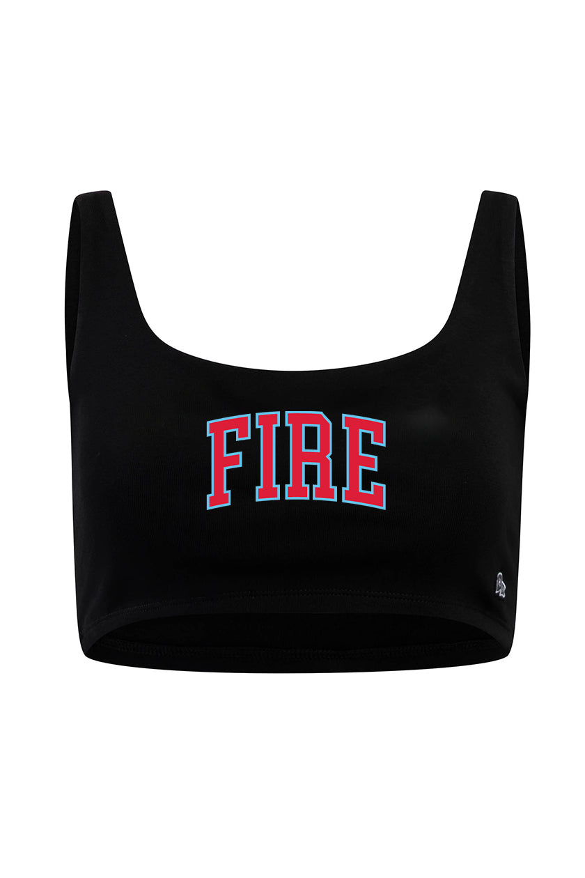 Chicago Fire FC Scoop Neck Crop Top