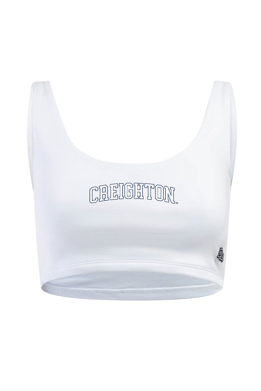 Creighton University Scoop Neck Crop Top