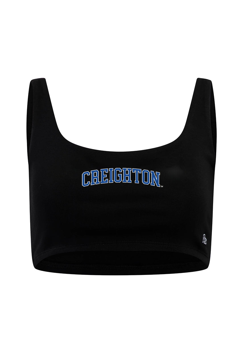 Creighton University Scoop Neck Crop Top