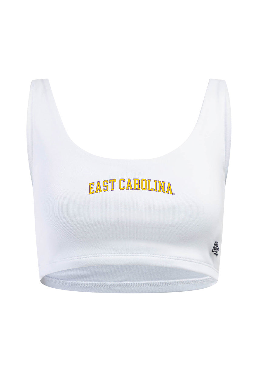 East Carolina University Scoop Neck Crop Top