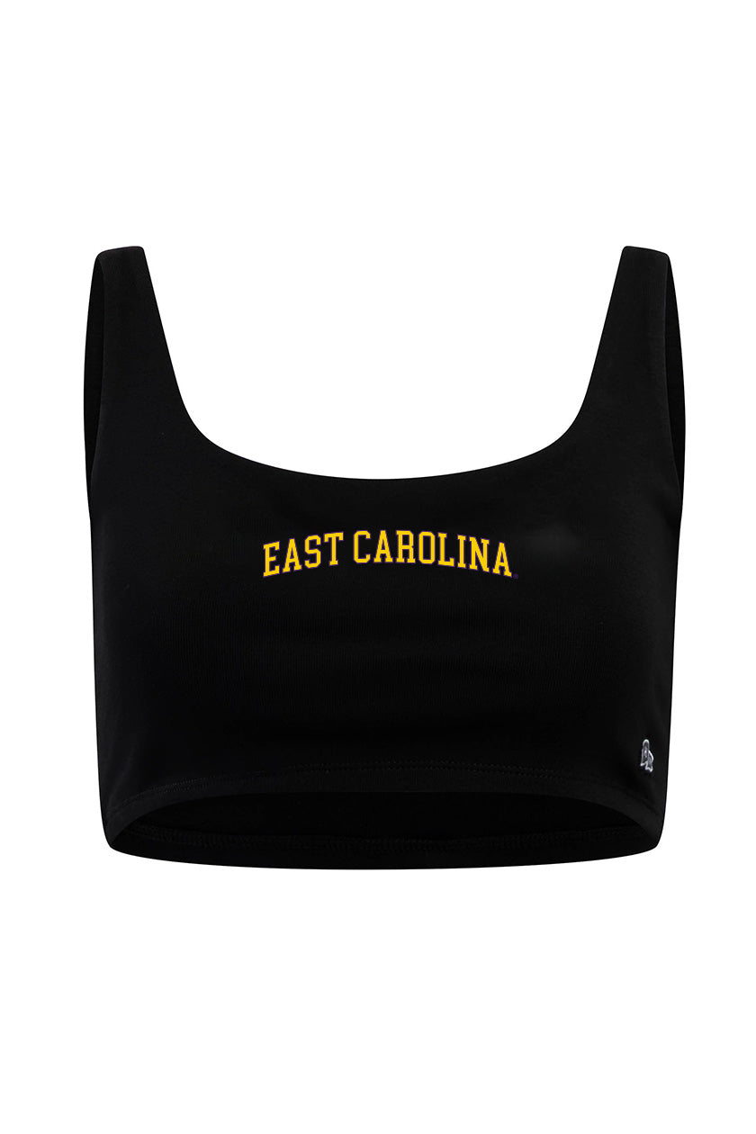 East Carolina University Scoop Neck Crop Top