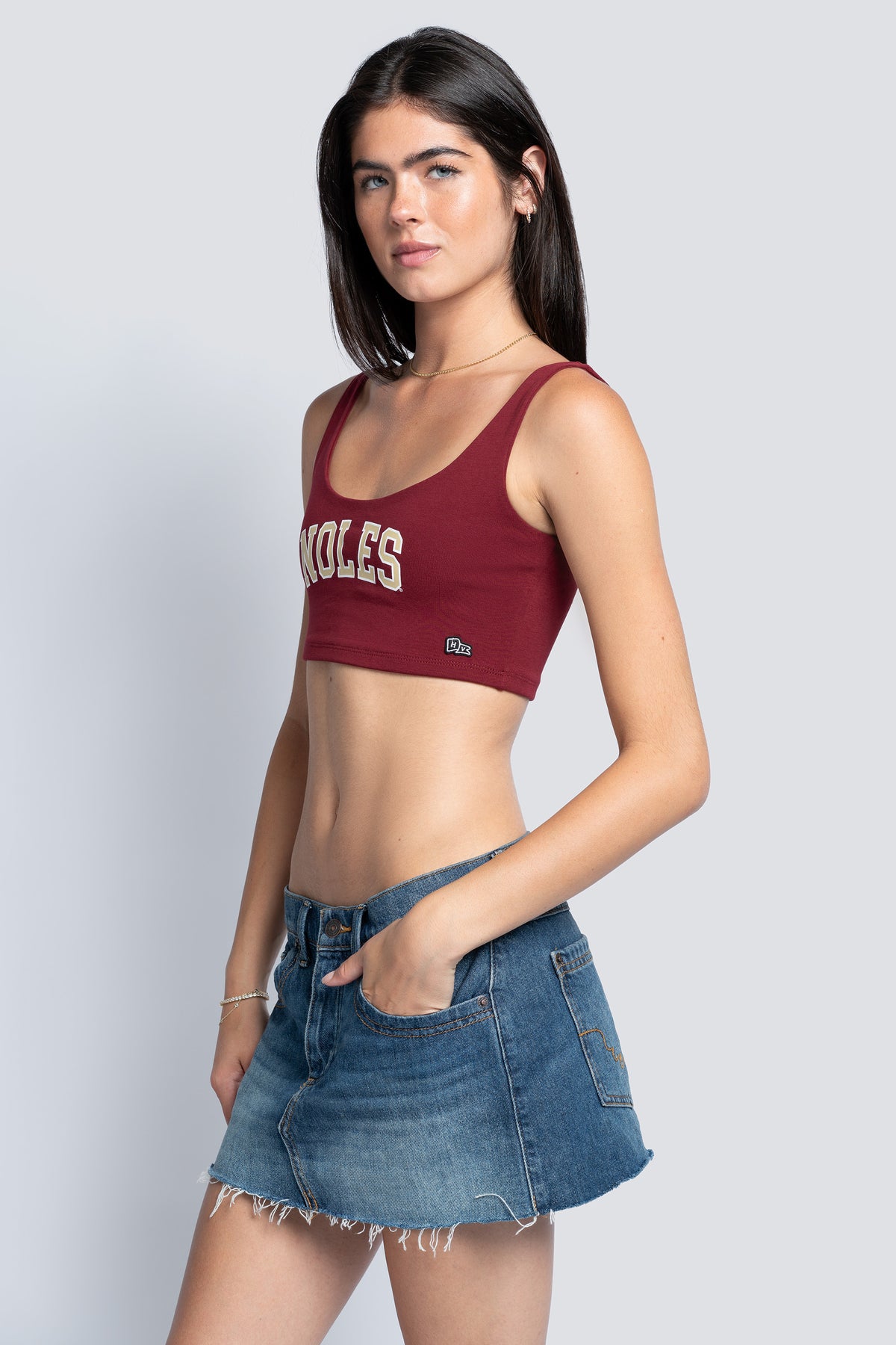 Florida State University Scoop Neck Crop Top