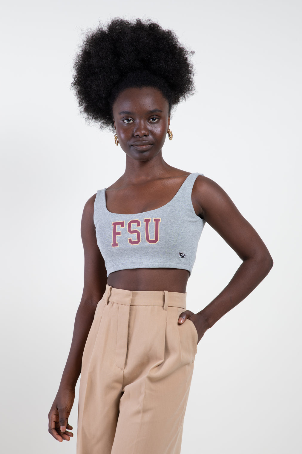 Florida State University Scoop Neck Crop Top