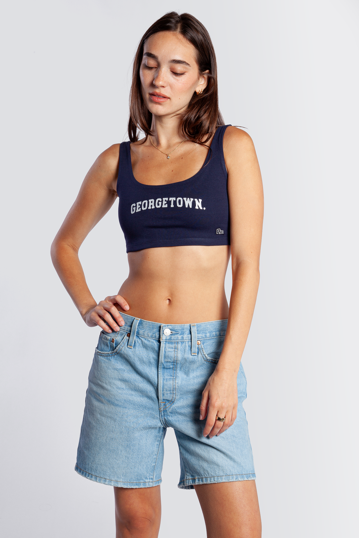 Georgetown Scoop Neck Crop Top