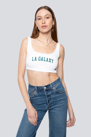 LA Galaxy Scoop Neck Crop Top