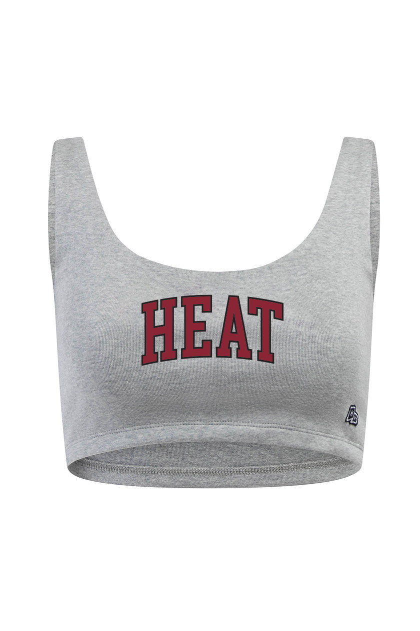 Miami Heat Scoop Neck Crop Top