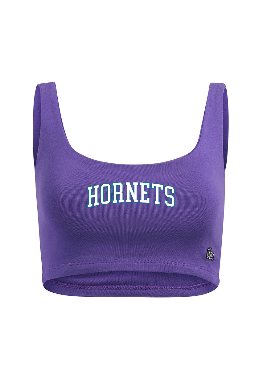 Charlotte Hornets Scoop Neck Crop Top