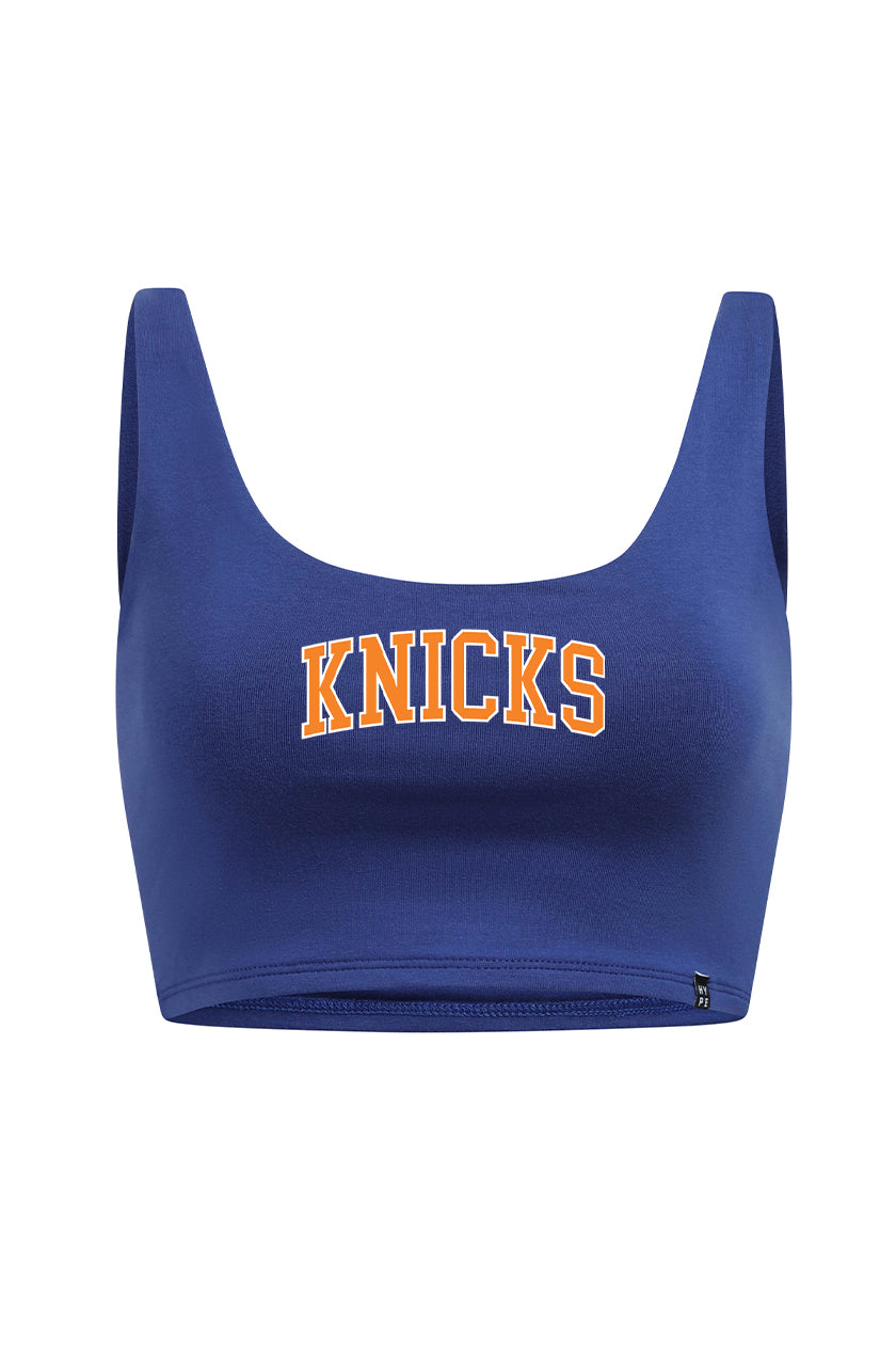 New York Knicks Scoop Neck Crop Top