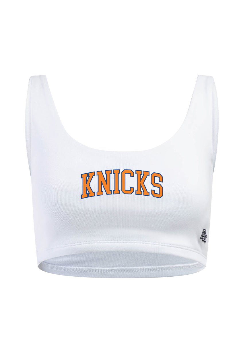 売れ筋商品|||マジェスティック カットソー トップス レディース Women's White New York Knicks Boxy Crop Top White Score In Style: Trendy New York Knicks Apparel & Gear
