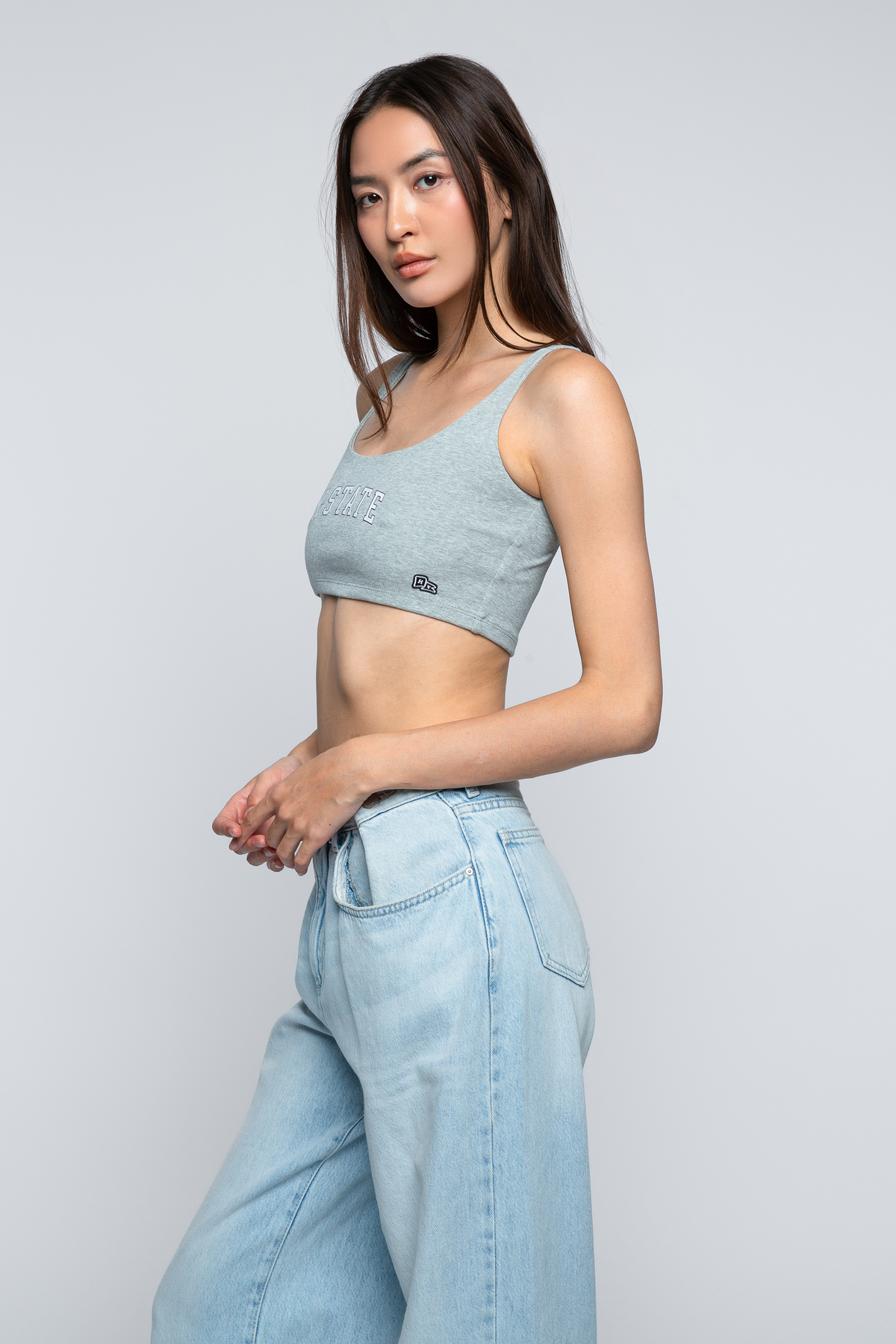 Kansas State Scoop Neck Crop Top