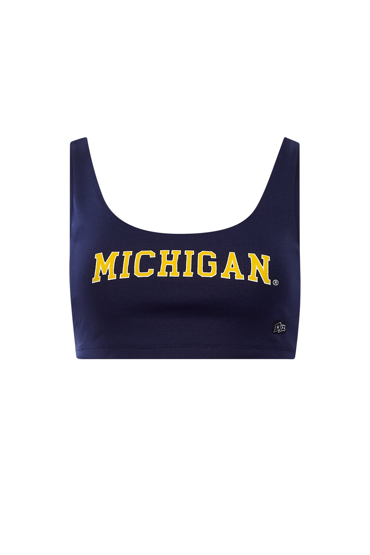 University of Michigan Scoop Neck Crop Top