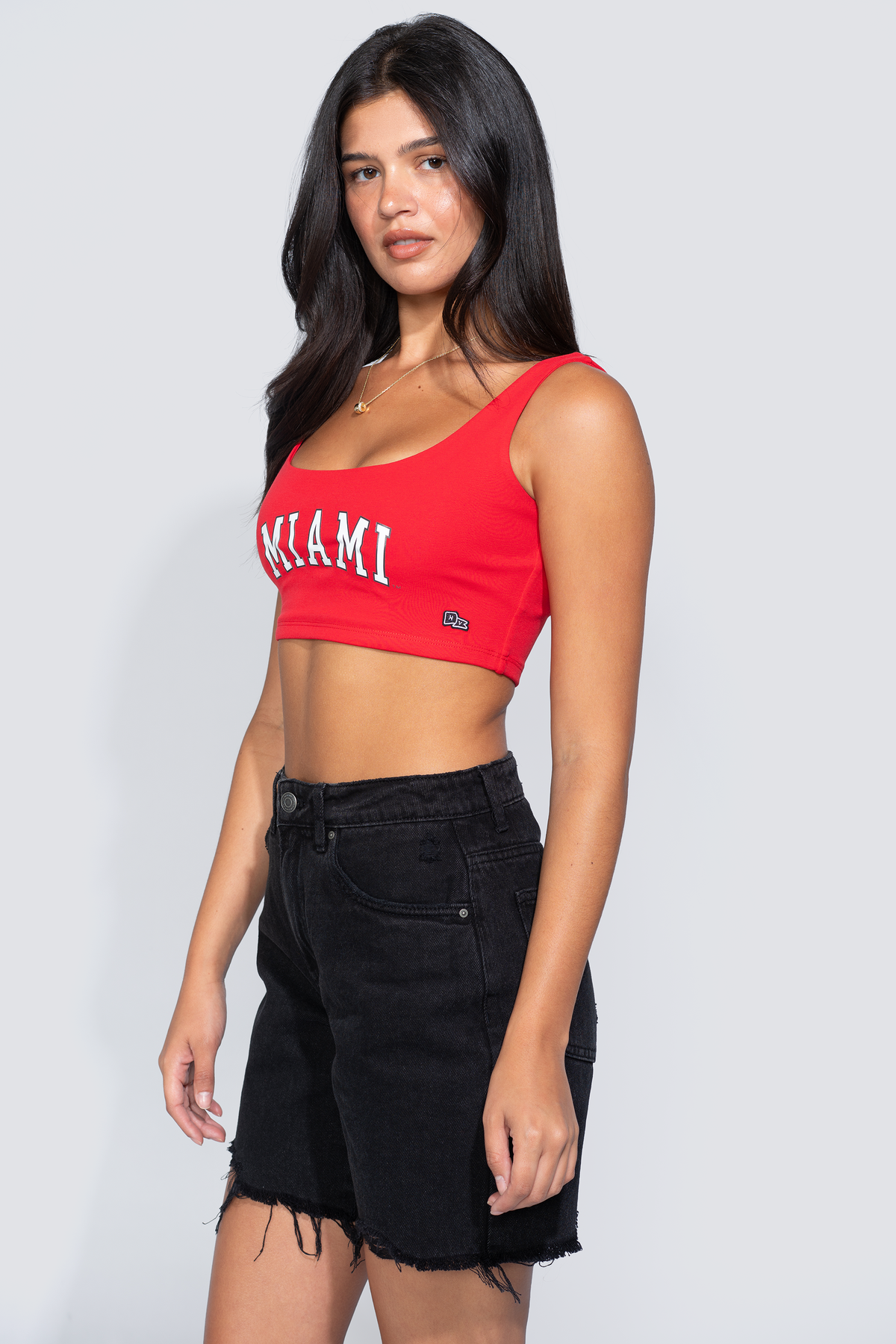 Miami University Scoop Neck Crop Top