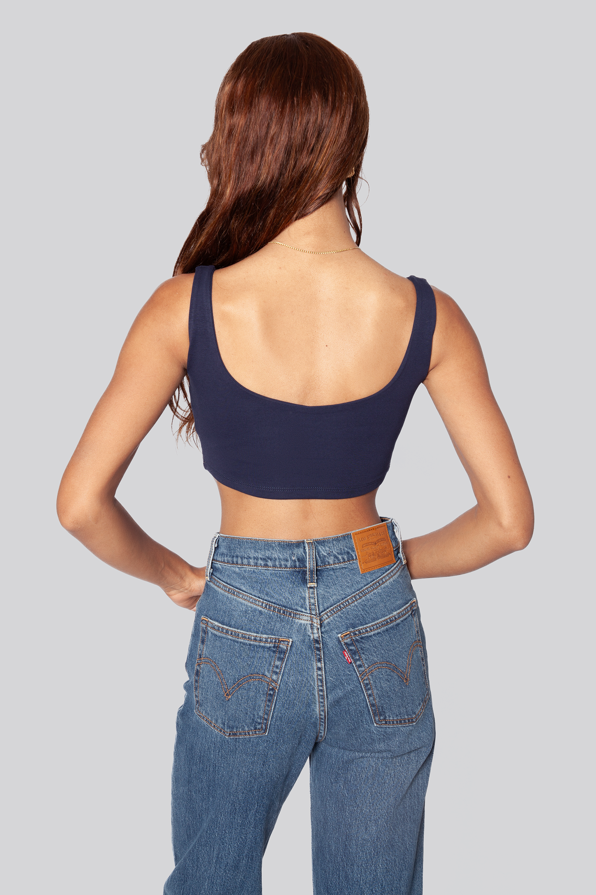 Dallas Mavericks Scoop Neck Crop Top