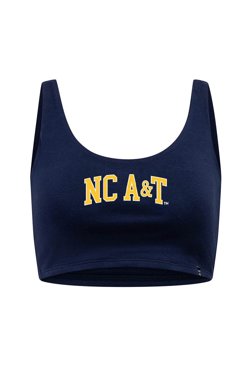 North Carolina A&T State Scoop Neck Crop Top