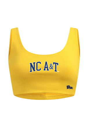North Carolina A&T State Scoop Neck Crop Top