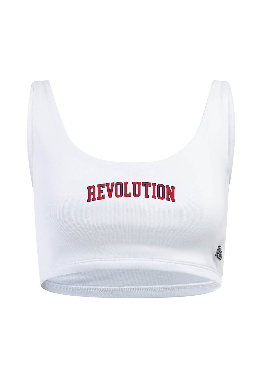 New England Revolution Scoop Neck Crop Top