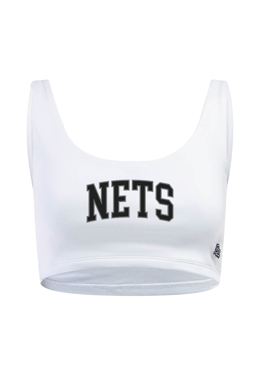 Brooklyn Nets Scoop Neck Crop Top