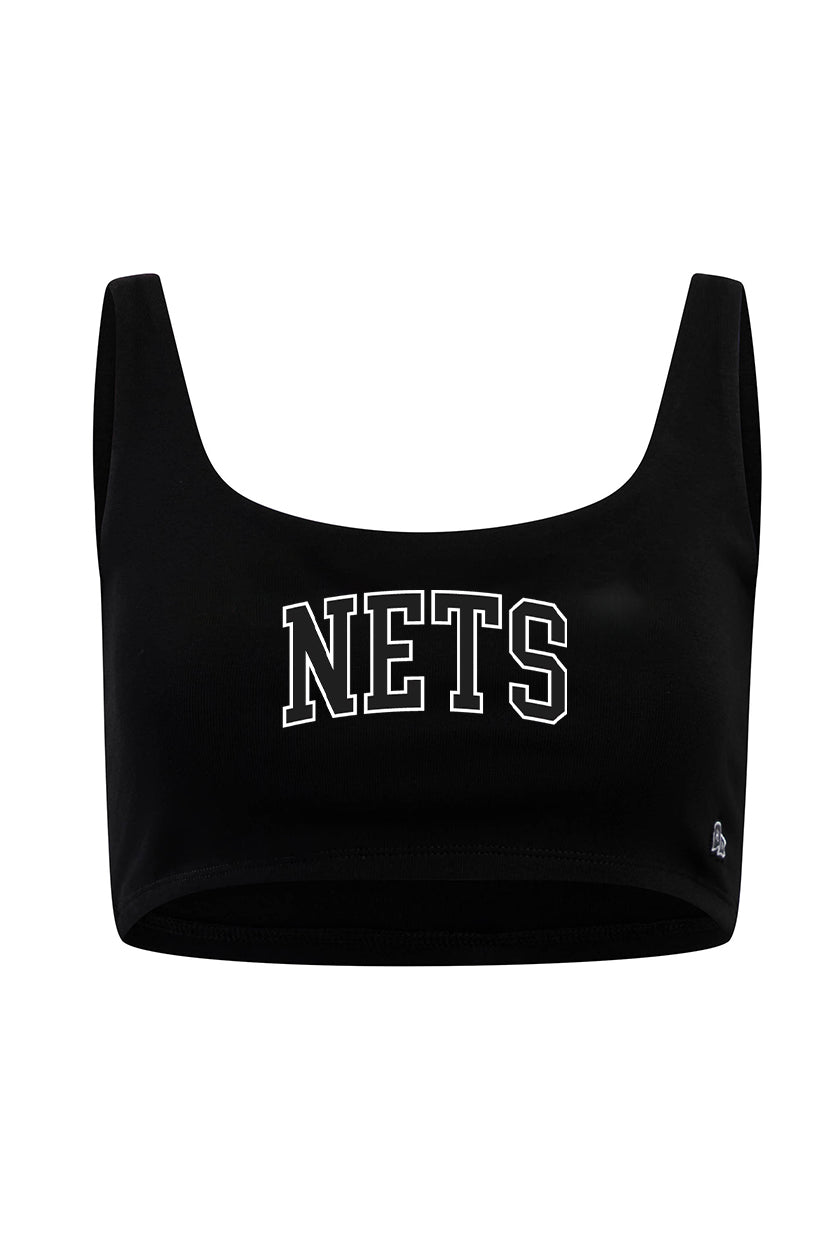 Brooklyn Nets Scoop Neck Crop Top