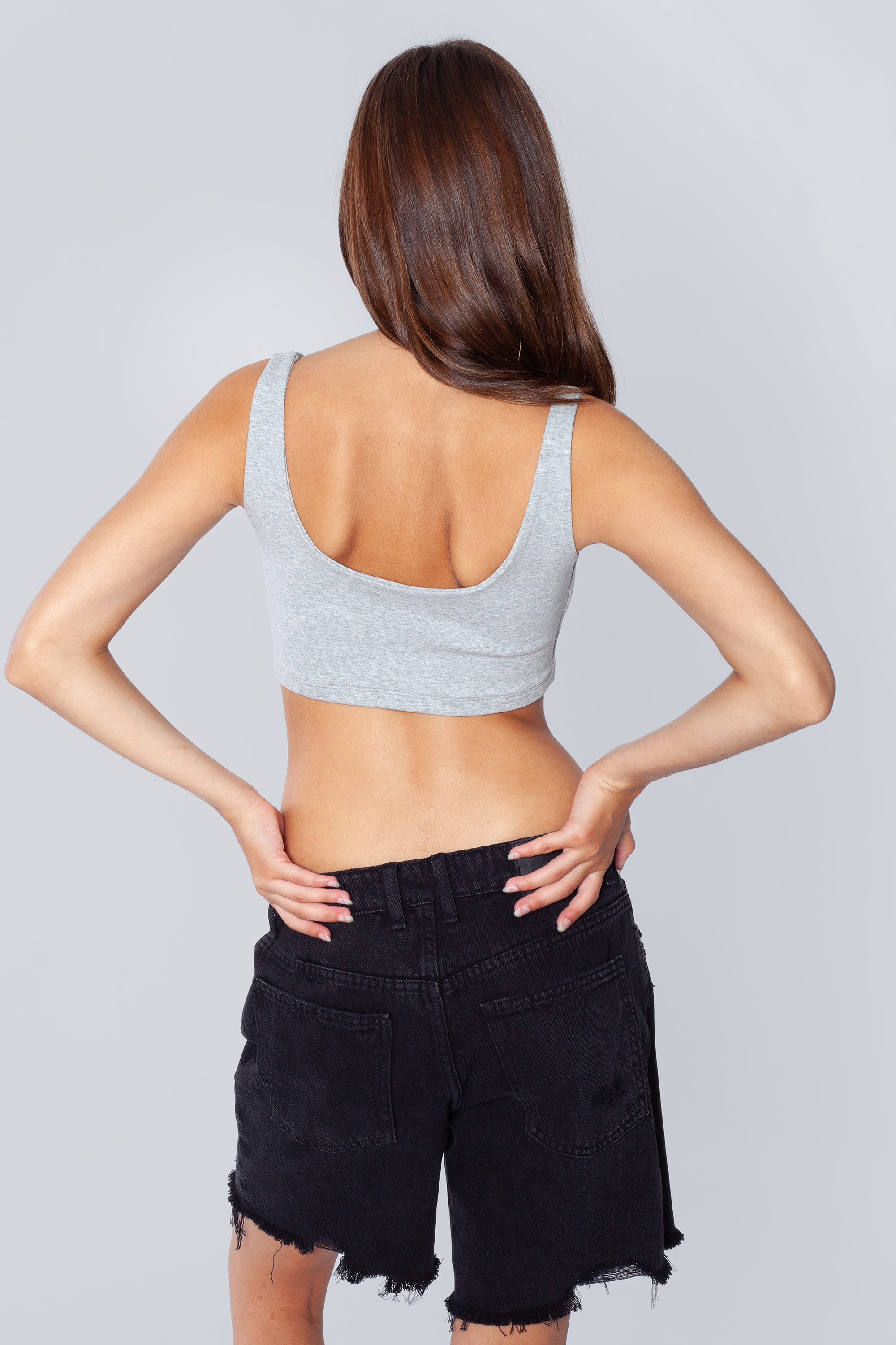 Ohio State Scoop Neck Crop Top
