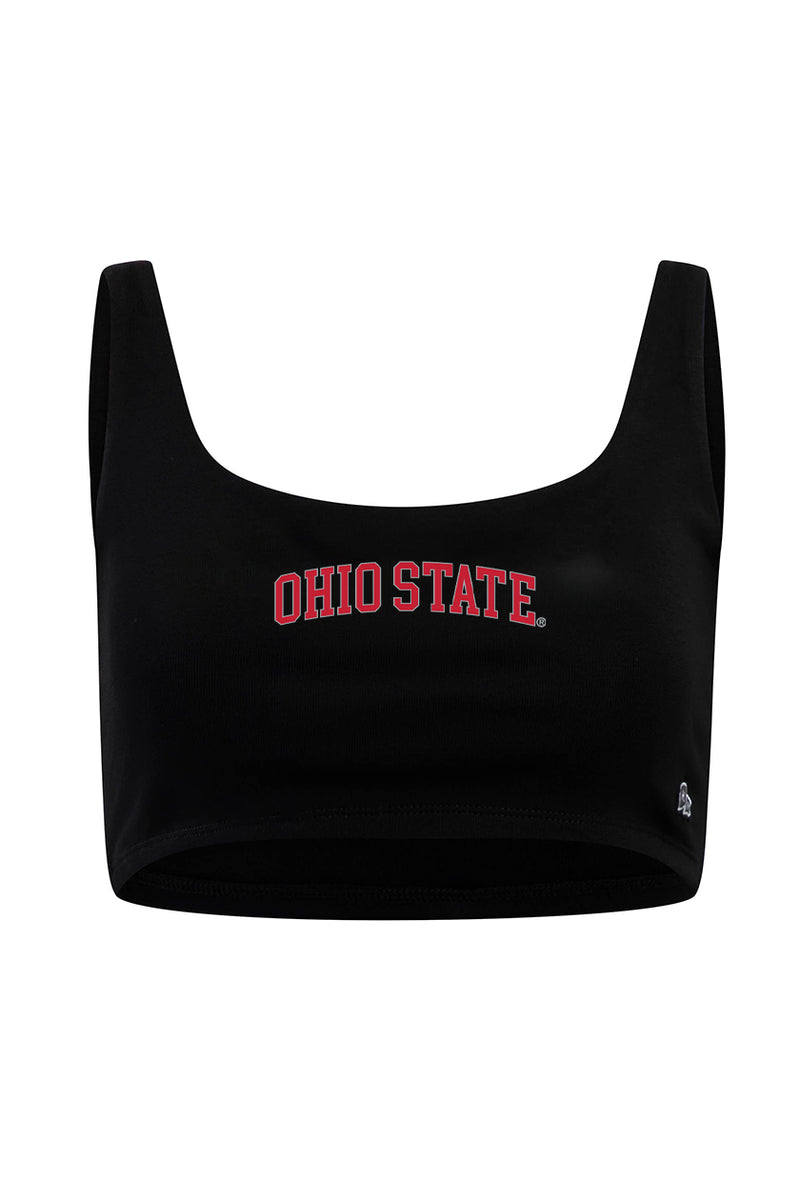 Ohio State Scoop Neck Crop Top
