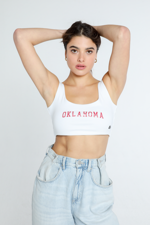 University of Oklahoma  | Scoop Neck Crop Top