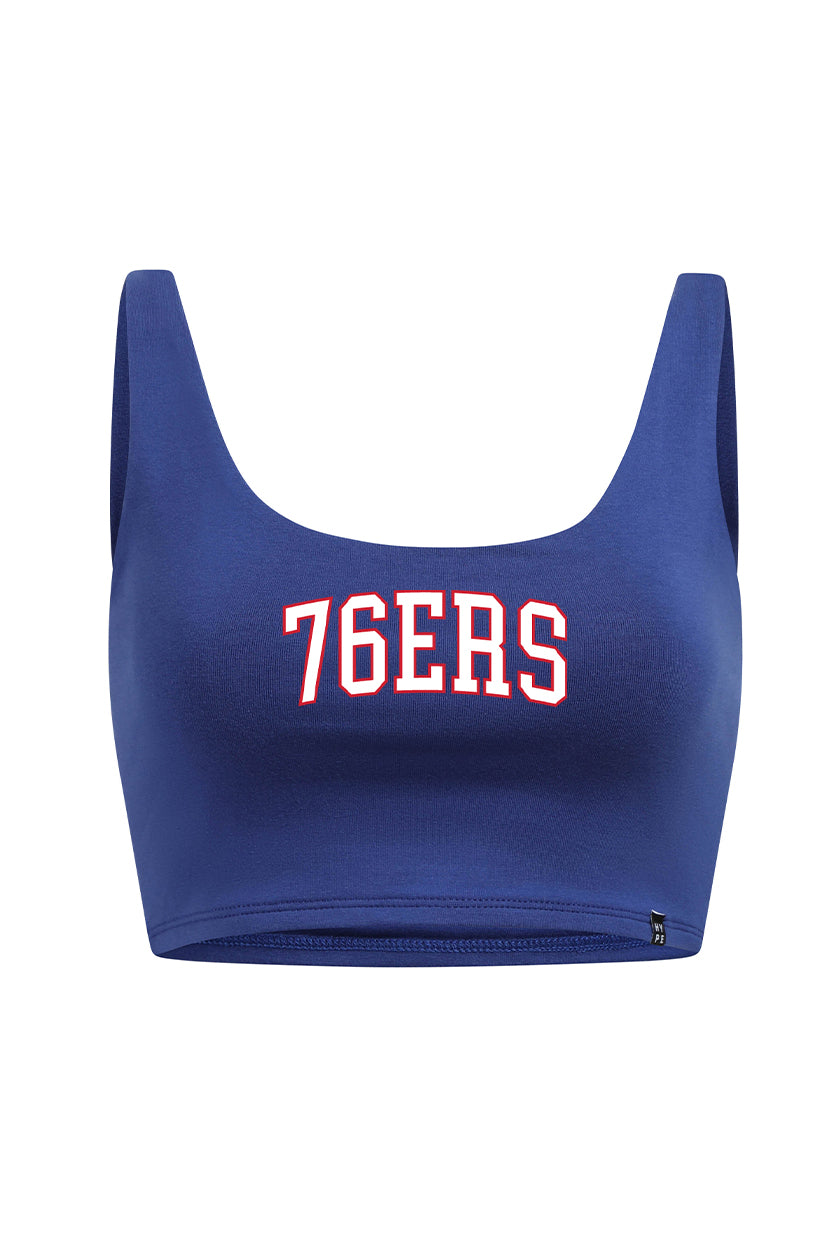 Philadelphia 76ers Scoop Neck Crop Top