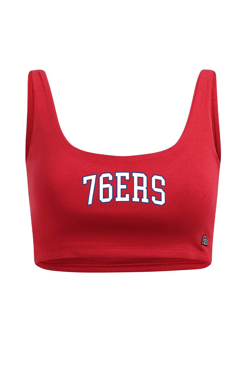 Philadelphia 76ers Scoop Neck Crop Top