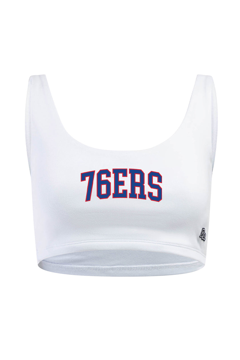 Philadelphia 76ers Scoop Neck Crop Top