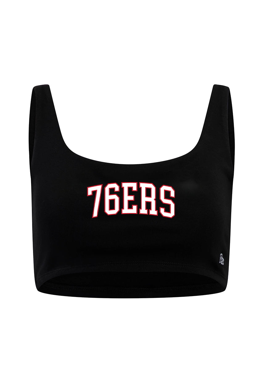 Philadelphia 76ers Scoop Neck Crop Top